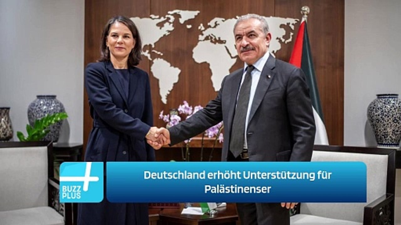 Deutschland erhöht Unterstützung für Palästinenser
