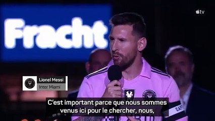 Messi : "Nous allons continuer à prendre du plaisir, à gagner des titres"