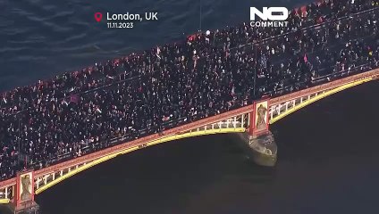 WATCH: Tens of thousands march in London in support of Palestinian people