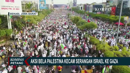 Aksi Bela Palestina di Kota Bekasi, Ribuan Orang Turun ke Jalan!