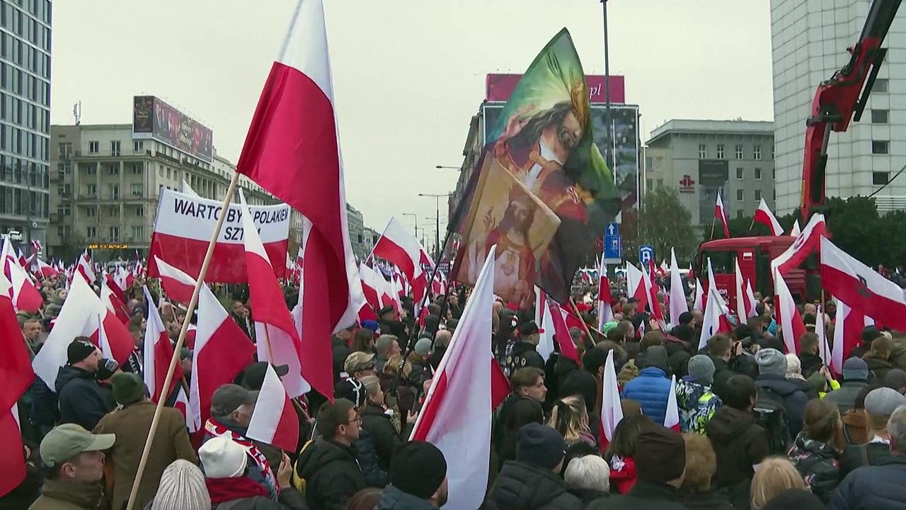 Zehntausende Nationalisten marschieren in Polen am Unabhängigkeitstag