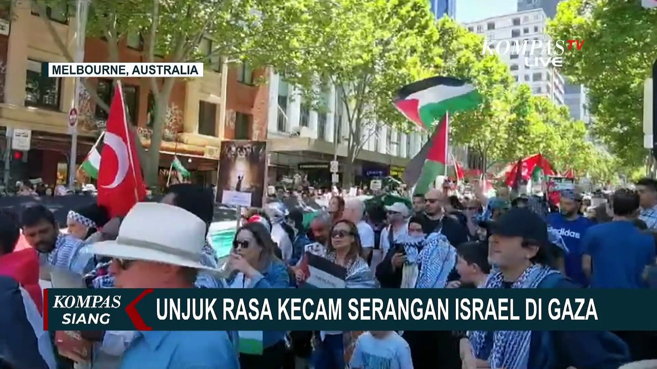 Aksi Unjuk Rasa Kecam Serangan Israel di Gaza Digelar di Melbourne, Apa Saja Tuntutan nya?