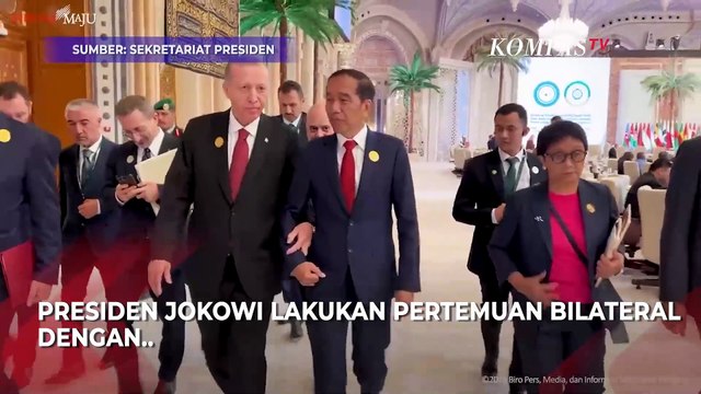 Kepalan Tangan Jokowi Puji Pidato Presiden Turki Erdogan saat Bertemu di Sela KTT OKI