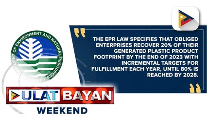 DENR, nagbabala sa mga kumpanyang lalabag sa Extended Producers Responsibility Law