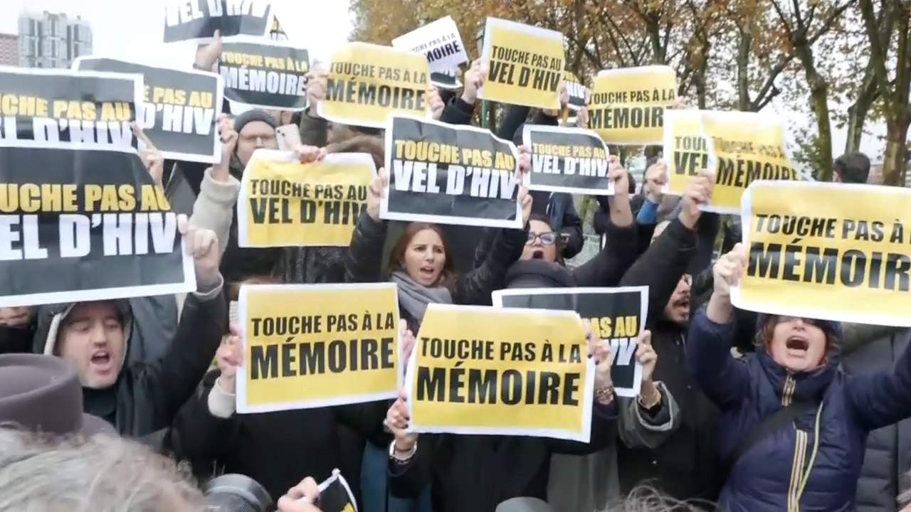 Marche contre l’antisémitisme : l'hommage de LFI près du Vel d'Hiv perturbé par des manifestants