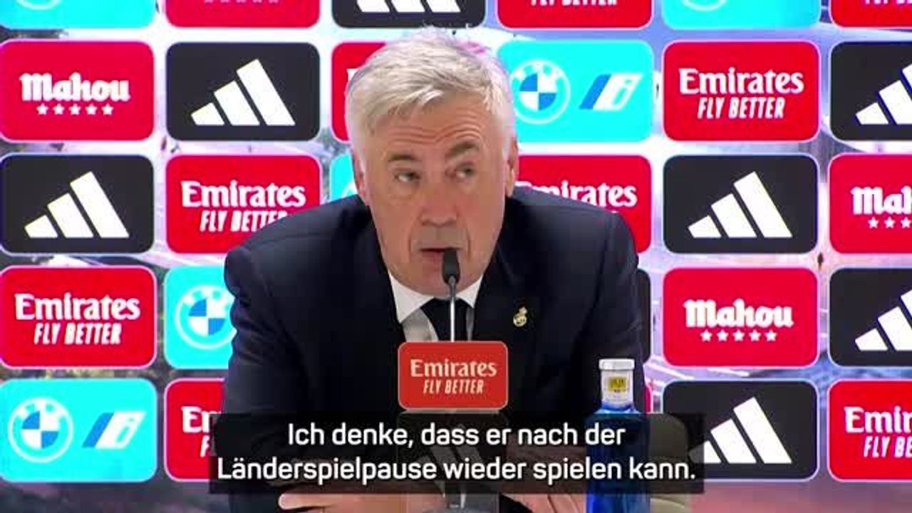 Pre-Match-PK: Ancelotti gibt Update zur Bellingham-Verletzung