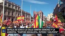 Unas 50.000 personas inundan Sevilla contra Sánchez y la amnistía: 