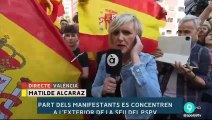 Un grup de feixistes agredeix en directe una periodista d’À Punt