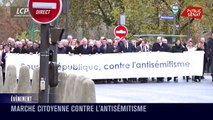 Départ de la marche contre l'antisémitisme du 12 novembre 2023 à Paris