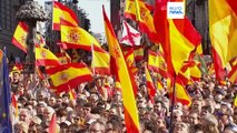 Milhares em Madrid contra o acordo de amnistia para os separatistas catalães