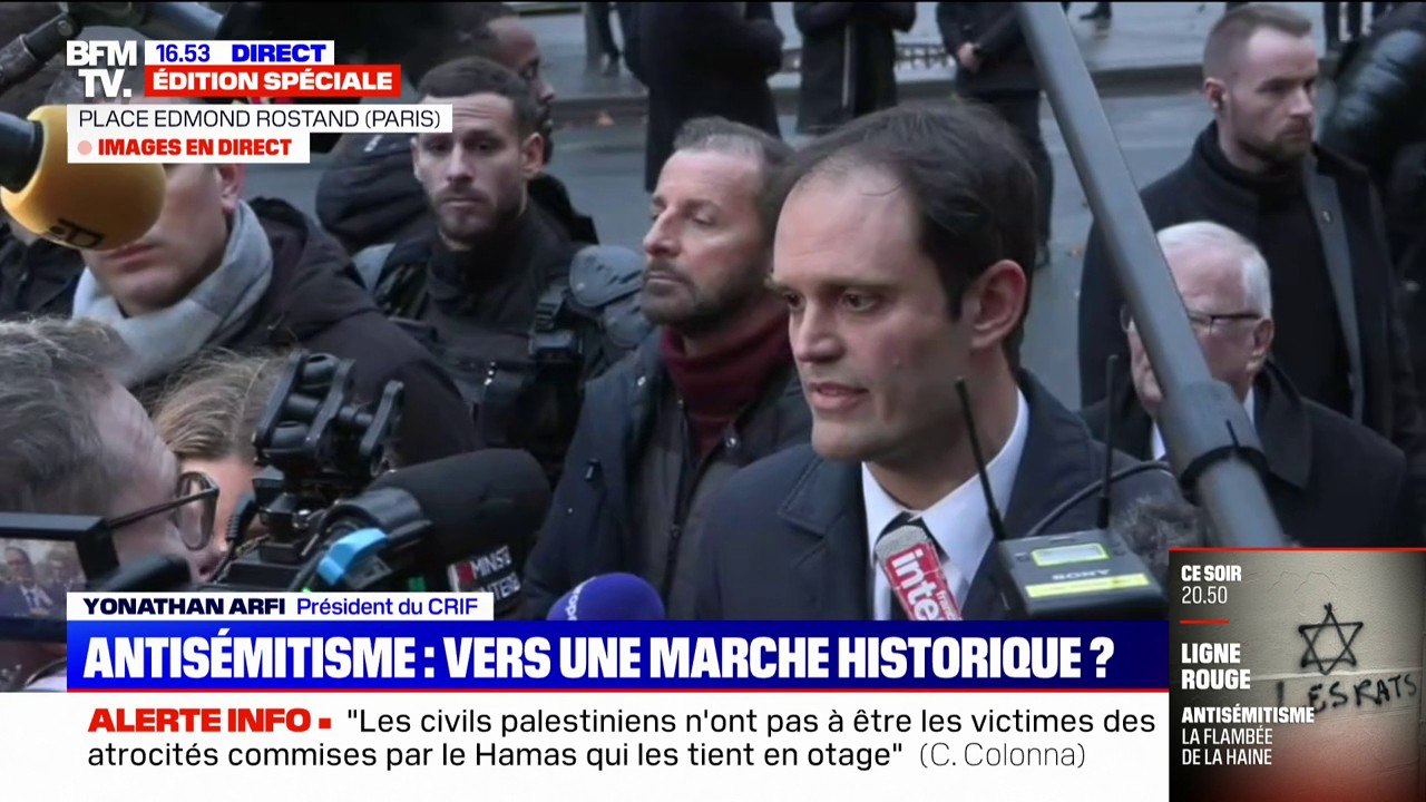 "Les actes antisémites ne menacent pas que les juifs mais la société française toute entière", estime Yonathan Arfi, président du CRIF