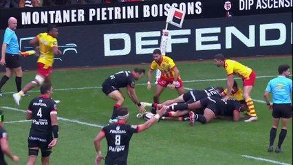 TOP 14 - Essai de Paul COSTES (ST) - Stade Toulousain - USA Perpignan - Saison 2023-2024