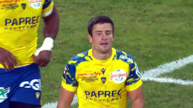 TOP 14 - Essai de Bautista DELGUY (ASM) - Montpellier Hérault Rugby - ASM Clermont - Saison 2023-2024.mp4