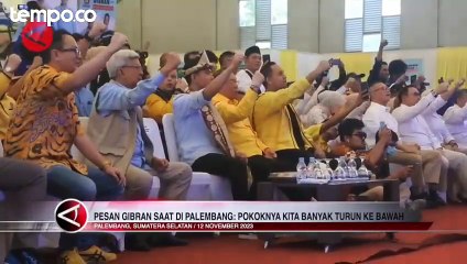 Hadir di Palembang, Gibran Ingatkan Relawan Banyak Turun ke Bawah