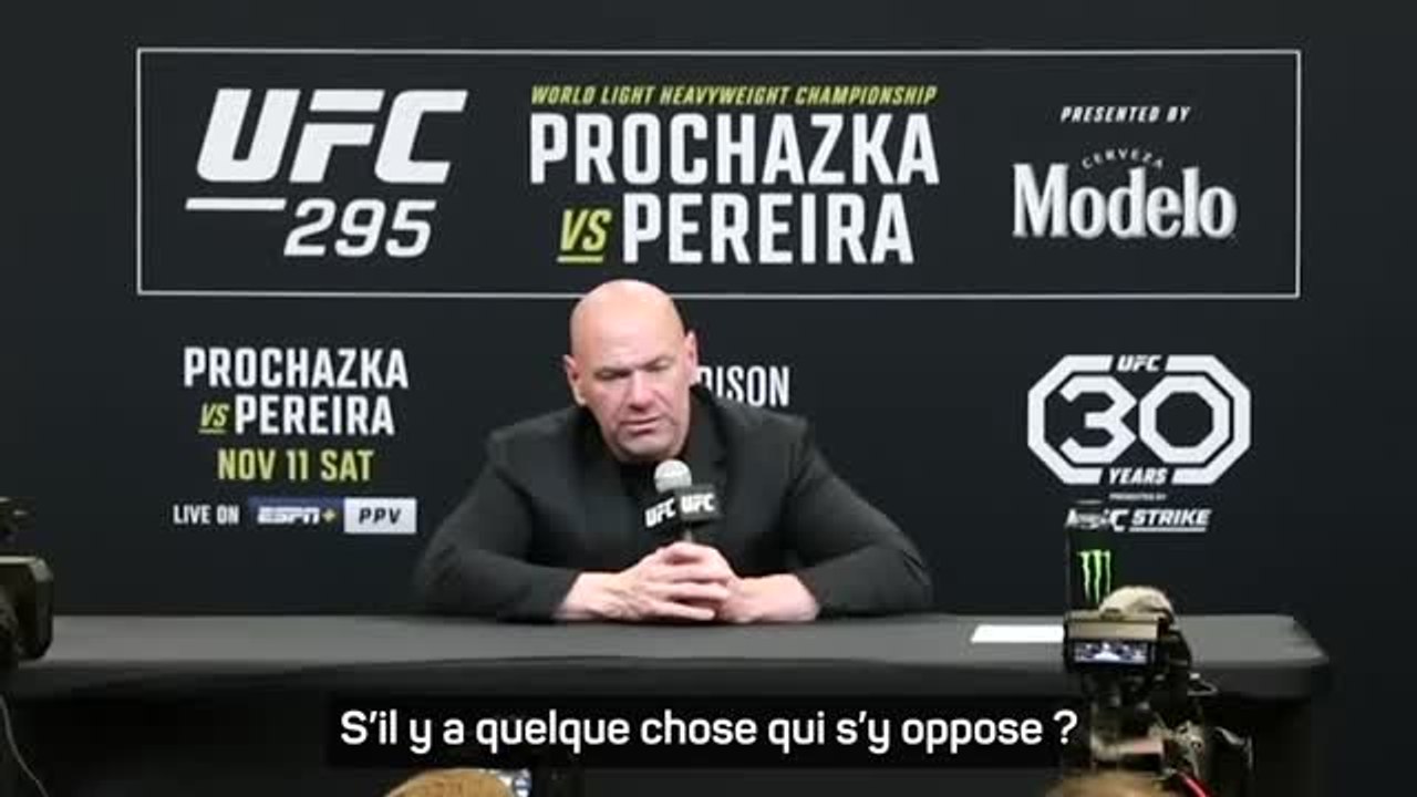 UFC 295 - Dana White s'énerve contre un journaliste