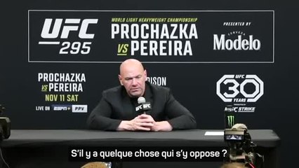 UFC 295 - Dana White s'énerve contre un journaliste