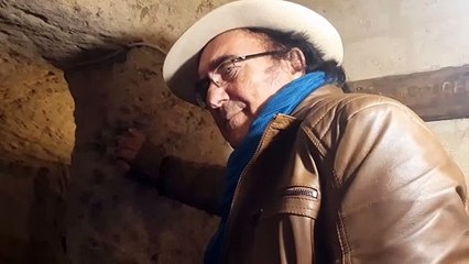 Canosa di Puglia sotterranea: Albano Carrisi visite la "Cavità San Quirico"