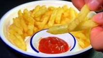 Vegetarian recipe, homemade French fries, crispy and crispy, never tire of eating home cooking