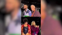 Watch Kelce and papa Swift's reaction to Taylor changing 