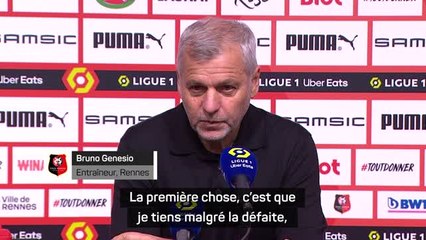 12e j. - Genesio : "Je tiens malgré la défaite à féliciter mon groupe"
