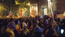 Los manifestantes continúan en la calle Ferraz de Madrid para protestar contra la amnistía este domingo, 12 de noviembre.