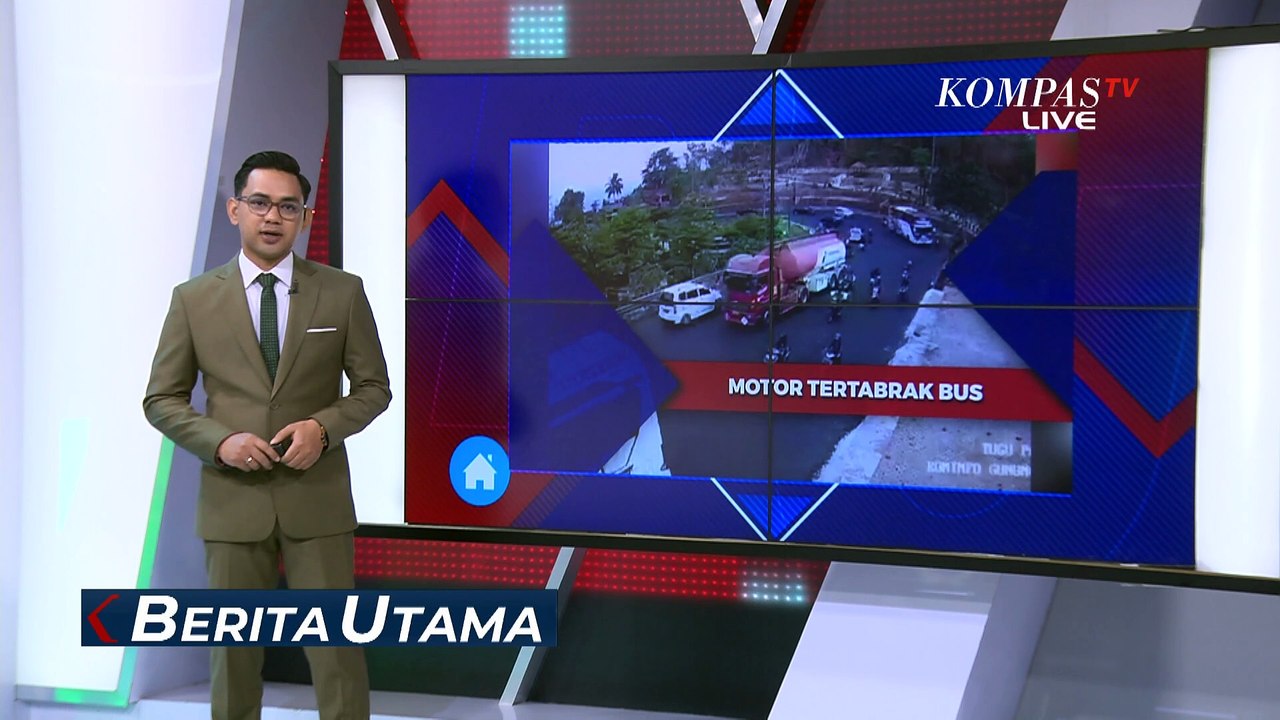 Detik-detik Pemotor Tewas Terlindas Bus Wisata di Jalur Tanjakan Hargodumilah Gunungkidul