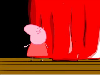 peppa pig detras de camaras