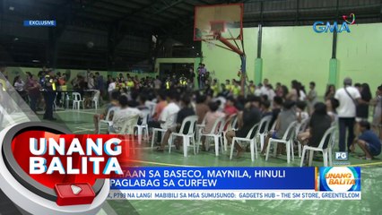 Ilang kabataan sa Baseco, Maynila, hinuli dahil sa paglabag sa curfew | UB