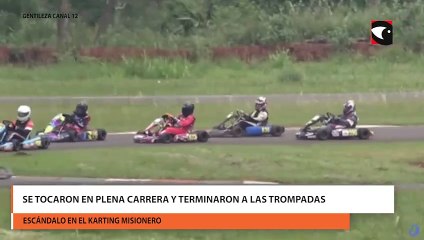 Se tocaron en plena carrera y terminaron a las trompadas