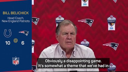 "I go out there and do the best I can" says Belichick as Patriots drop to 2-8