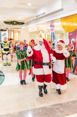 Santa arrives at Westfield Miranda