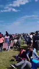 Se estrelló un avión durante un festival en Villa Cañás