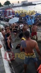 Mulher fica nua e outra ‘careca’ em briga no Porto da Barra; assista