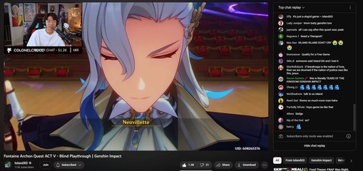 IslandXD discuss GI latest archon quest HI3 emotional damage story level