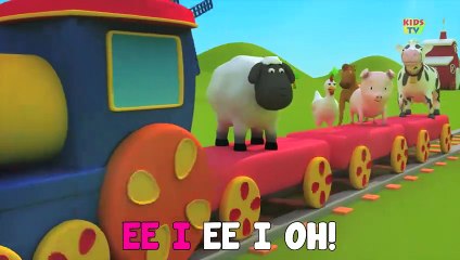 Bob, The Train - Learn Farm Song With Bob  Old MacDonald  Went To The Farm  Animal Sound Song (HD)
