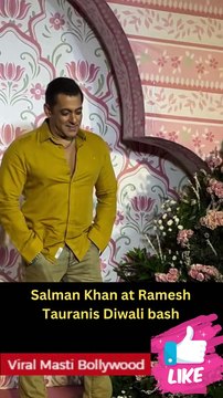 Salman Khan at Ramesh Tauranis Diwali bash