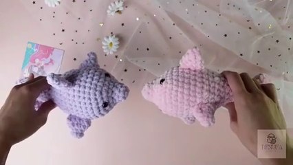 Crochet Dolphin For Beginner - Easy Amigurumi For Beginner - Crochet Dolphin Tutorial