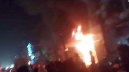 रायबरेली: संदिग्ध परिस्थितियों में दुकान में लगी भीषण आग, मची भगदड़