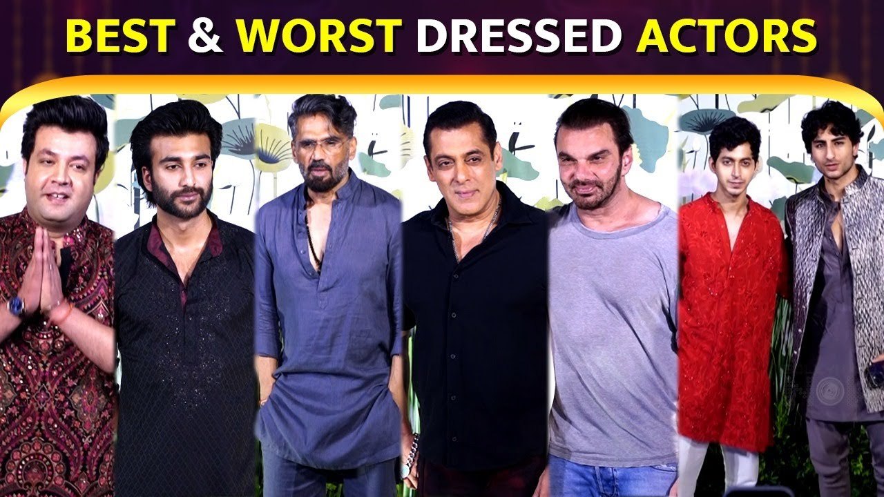 Best and Worst Dressed Actors At Arpita Khan Diwali Bash 2023 Salman, SRK and More