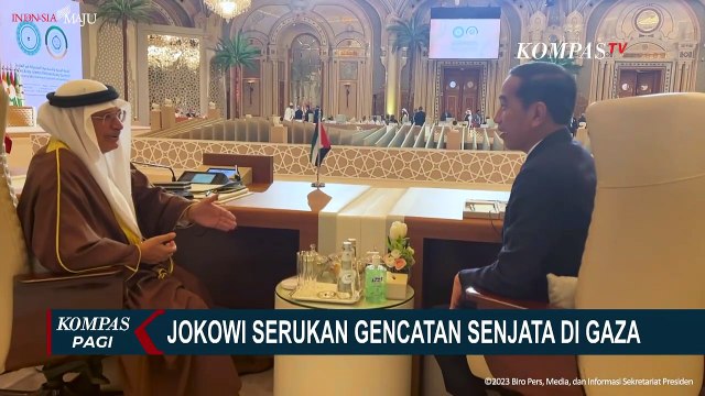 Hadiri KTT OKI, Jokowi Tegaskan Tanpa Gencatan Senjata Situasi di Gaza Tak akan Membaik