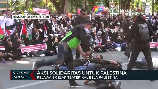 Aksi Solidaritas Untuk Palestina, Relawan Gelar Teatrikal Bela Palestina