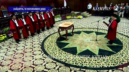 Jimly Puji Pidato Perdana Suhartoyo Sebagai Ketua MK Baru