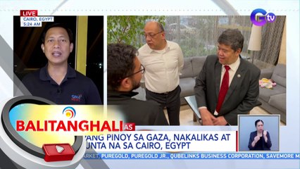 13 pang pinoy sa Gaza, nakalikas at papunta na sa Cairo, Egypt | BT