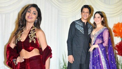 Vijay Varma & Tamannaah Bhatia Light Up Shilpa Shetty's Celebration