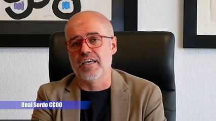 El secretario general de Comisiones Obreras, Unai Sordo, opina sobre la reducción de la jornada laboral a 37,5 horas