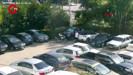 Sevgilisi gözcülük yaptı Motosiklet çalarken suçüstü yakalandı