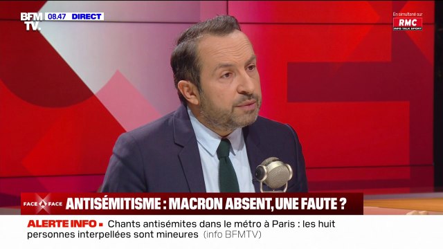Sébastien Chenu (RN): Un jeune juif risque plus sa peau dans un environnement islamiste, par exemple en Seine-Saint-Denis, plutôt que dans une manifestation du Rassemblement National