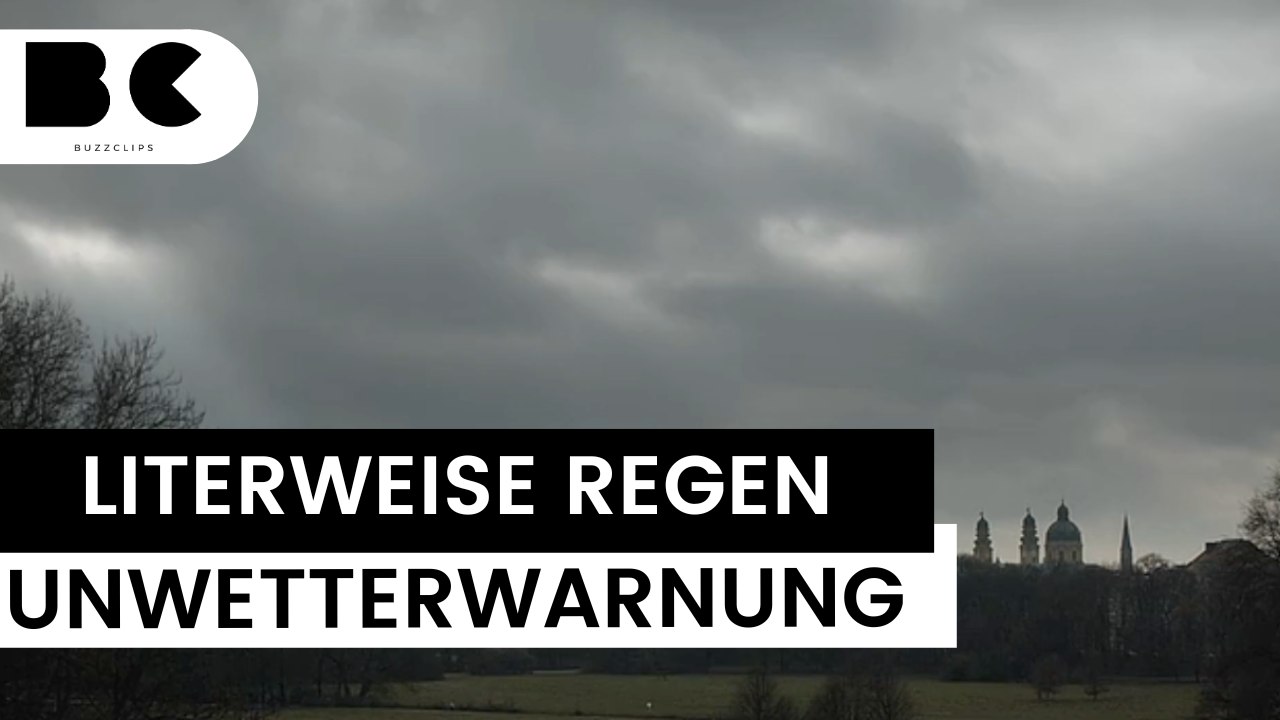 Extremer Niederschlag: Unwetterwarnung für Süden Deutschlands