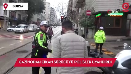 Gece kulübünden çıktı, direksiyon başında sızdı...Polisler böyle uyandırdı