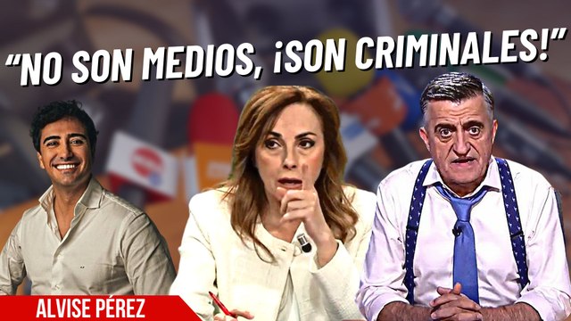 Alvise Pérez reparte estopa a los medios progres: Wyoming, ¡analfabeto sinvergüenza!